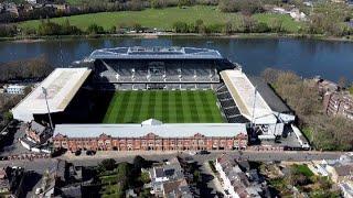 Fulham football club by drone exploration