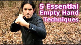 5 Kali Empty Hand Essentials Techniques You Need!