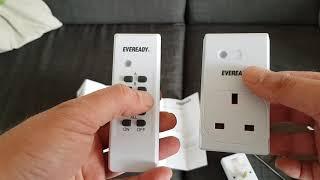 Remote controlled mains socket installation Eveready