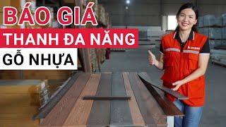 Giá thanh đa năng gỗ nhựa bao nhiêu 1m2 | Báo giá thi công thanh gỗ nhựa ngoài trời