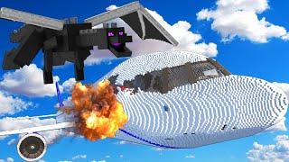 ENDER DRAGON Causes Plane Crash in Teardown Mods?!