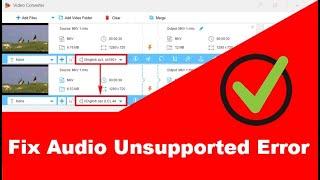 Change Audio Codec of a Video to Fix Unsupported Audio Error