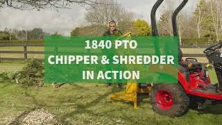 STEVENS 1840 PTO Chipper & Shredder - In Action