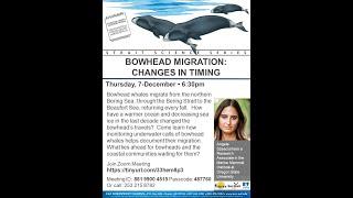 Bowhead Whale Migration Changes - Strait Science, Dec 7 2023