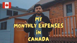 MY MONTHLY EXPENSES IN CANADA | International Students |