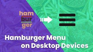 Divi Hamburger Menu Tutorial: Part 2 - How to Add a Fullscreen Mobile Menu on Desktop with Divi