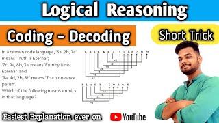 Coding Decoding reasoning tricks in hindi | Logical reasoning | Er Sahil ka Gyan