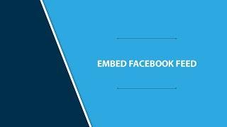 Embed Facebook Feed on Website