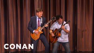 Conan And Jack Black's Guitar Battle | CONAN on TBS