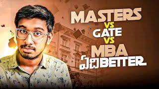 What Should You Do After B.Tech?Harsh Reality In telugu |Masters vs GATE vs MBA.