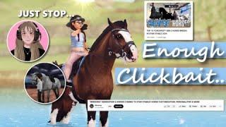 SSO Clickbaiting NEEDS TO STOP! lets talk - Star Stable