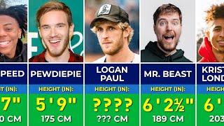  Height of Famous Youtubers 2024 | Tallest and Shortest Youtube Stars