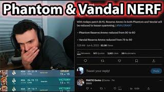 Tarik & BabyJ reacts to VANDAL & PHANTOM NERF in New Patch...