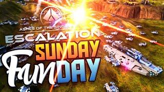 Ashes of the Singularity Escalation - 4v4 Multiplayer Battle - SUNDAY FUNDAY!