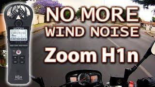 How to get clean wind free audio for motovloging - Zoom H1n