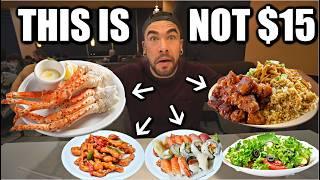 I WENT TO A $15 SEAFOOD BUFFET & CAN'T BELIEVE WHAT HAPPENED...