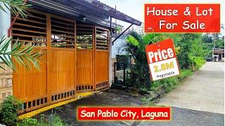 HOUSE & LOT FOR SALE ( PROP# 184) 245 SQM., SAN PABLO CITY, LAGUNA