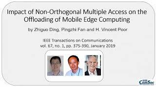 Impact of Non-Orthogonal Multiple Access on the Offloading of Mobile Edge Computing