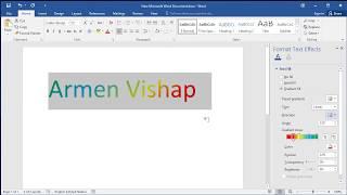 How to Give Gradient and Rainbow Coloring to Text in Word