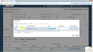 Oracle Fusion Accounts Receivable - Transaction Invoice