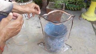 How to make a cement pot easily || Idea Of Making Plant Pots At Home.