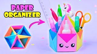 How to Make a Paper Pen Holder - Easy Origami