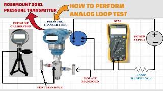 How to perform Analog Loop Test for Rosemount 3051 Pressure Transmitter