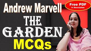 The Garden MCQs | The Garden Andrew Marvell | Full explained हिंदी में | Andrew Marvell The Garden