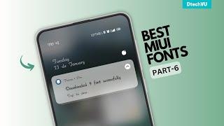 Cool MIUI fonts for Xiaomi, Poco | Best MIUI Fonts Part-6