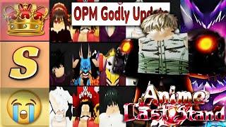 Anime Last Stand UNITS TIER LIST (Best Units & Meta Units)! OPM GODLY UPDATE ROBLOX