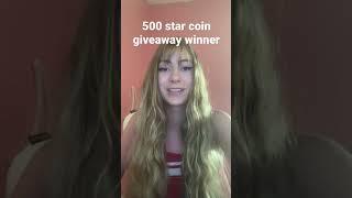 500 FREE STAR COINS GIVEAWAY WINNER