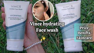 VINCE hydrating Face Wash️Secret to glowing skin️Price, Benifits,complete Review