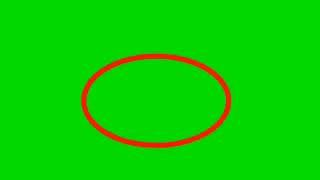Red Circle Green Screen ! Blinking Red Circle Meme(with sound) ! Green Screen Hand Drawn  Red Circle
