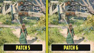 Baldur's Gate 3 - Patch 6 vs Patch 5 Performance Comparison