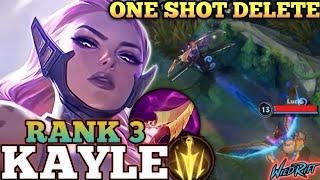 KAYLE BRUTAL ONE SHOT ALL DELETE! COMEBACK MVP PLAY - TOP 3 GLOBAL KAYLE BY Fuuzzzz - WILD RIFT