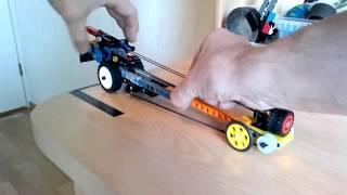 Lego rubberband Pullback Dragster, fast and dangerous