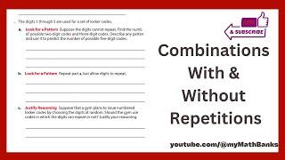 Combinations With & Without Repetitions