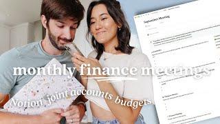 How We Organize & Discuss Finances as a Couple | Notion Meeting Template, Budget, Goal-Setting