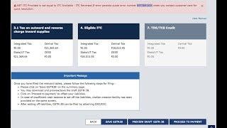 NET ITC Provided is not equal to ITC Available – ITC Reversed | Error Number RET3B91404