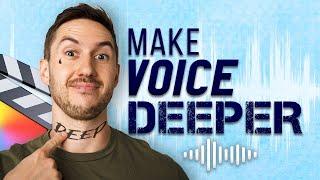 How to make your voice SOUND DEEPER in Final Cut Pro