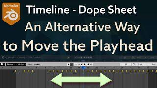 Timeline - Dope Sheet | An Alternative Way to Move the Playhead