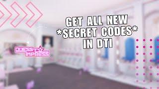  SIMPLE: HOW TO GET ALL NEW *SECRET CODES* IN DRESS TO IMPRESS (Roblox DTI Codes) | Tutorial