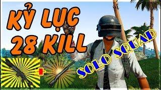 Phá KỶ LỤC SOLO SQUAD 28 KILL BẰNG SÚNG "MK14 + M24" | TRÂU PUBG MOBILE