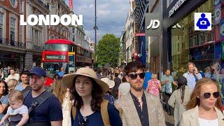London Summer Walk  OXFORD STREET, Hyde Park to Soho Square | Central London Walking Tour [4K HDR]