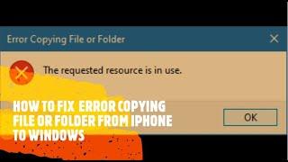 ERROR COPYING FILE OR FOLDER FROM IPHONE TO WINDOWS LAPTOP|| CHERRY JAVID