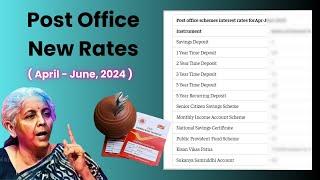 Post Office New Interest Rates 2024 - PPF, SSY, Monthly Income Scheme, FD, TD, KVP, NSC, SCSS