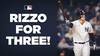 Anthony Rizzo BASHES THREE HOME RUNS!! First time in his career he has done it!