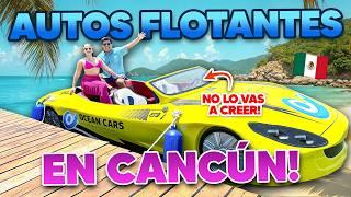 MANEJÉ un AUTO que FLOTA sobre el AGUA de CANCÚN!  ¡Los NUEVOS AUTOS que FLOTANTES! 