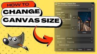 How to Change the Canvas Size in GIMP  (Set Custom Canvas Size)