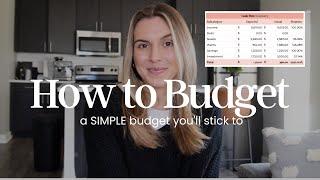 How to build a budget you'll actually stick to | Budgeting 101